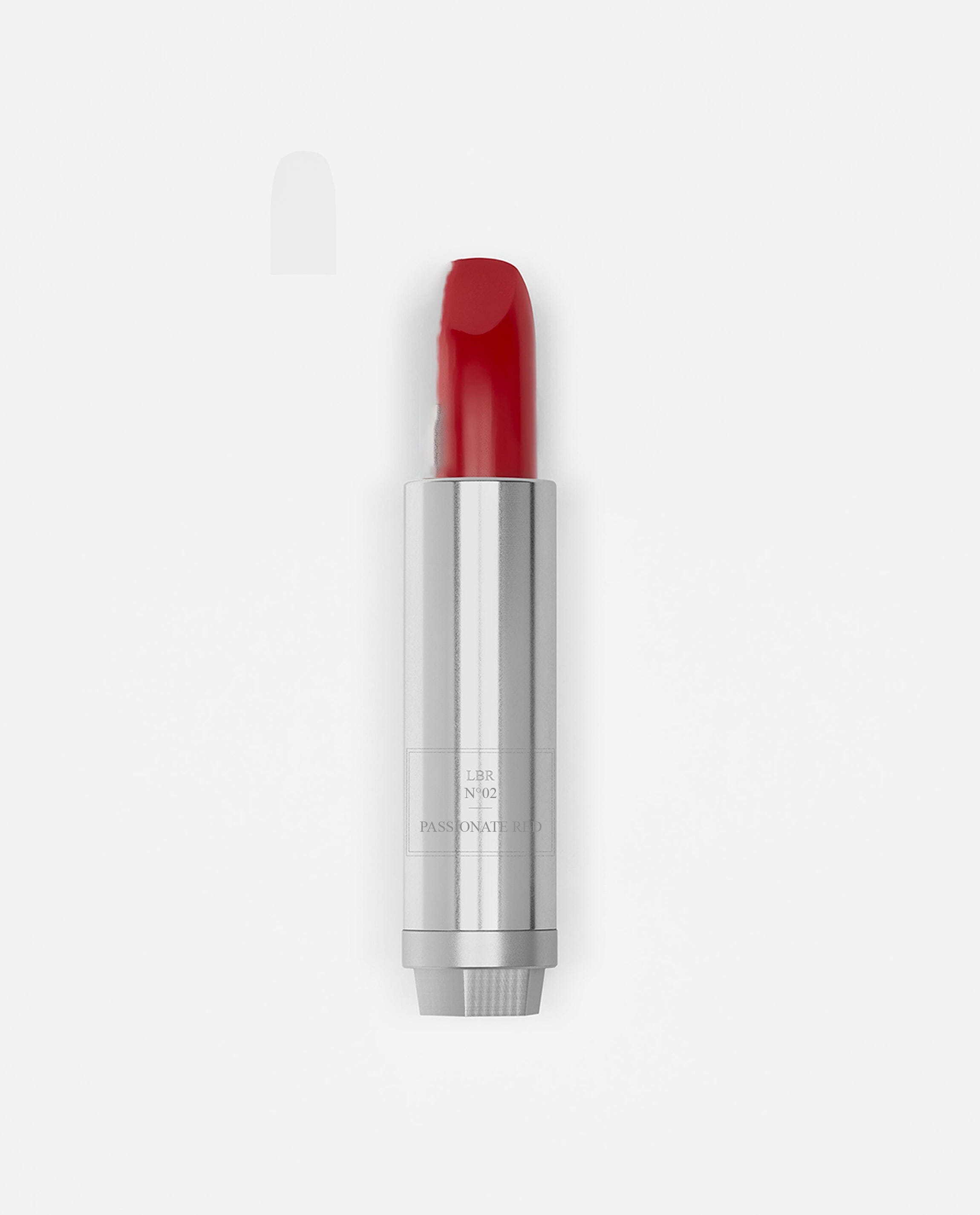 Rouge à lèvres La Bouche Rouge Paris couleur Passionate Red, application sur les lèvres, fini brillant, packaging élégant.