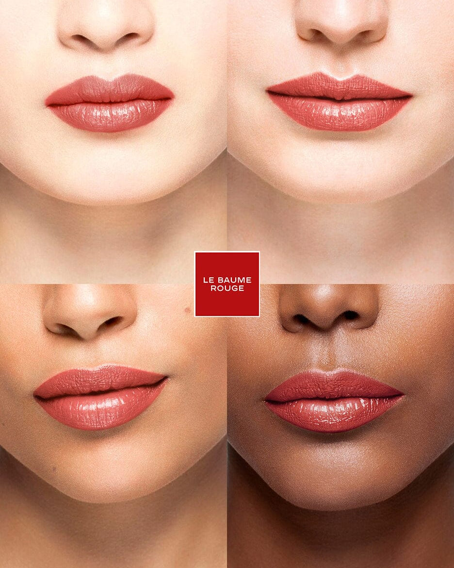 Coffret soin des lèvres La Bouche Rouge Paris avec un baume rouge dans un coffret cadeau élégant.