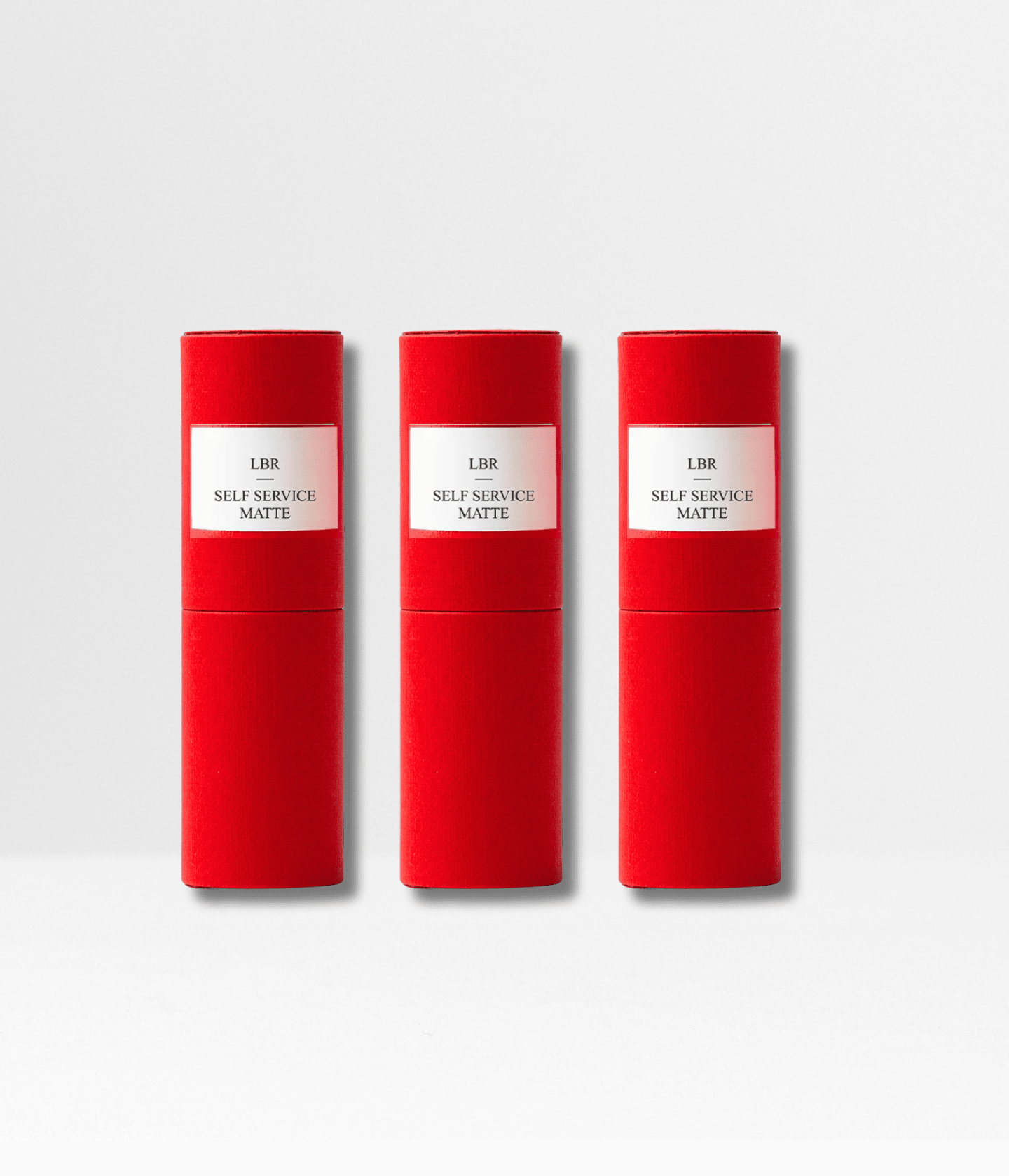Pack de recharges de rouges à lèvres La Bouche Rouge Paris, rouge à lèvres mat naturel dans un emballage self-service.