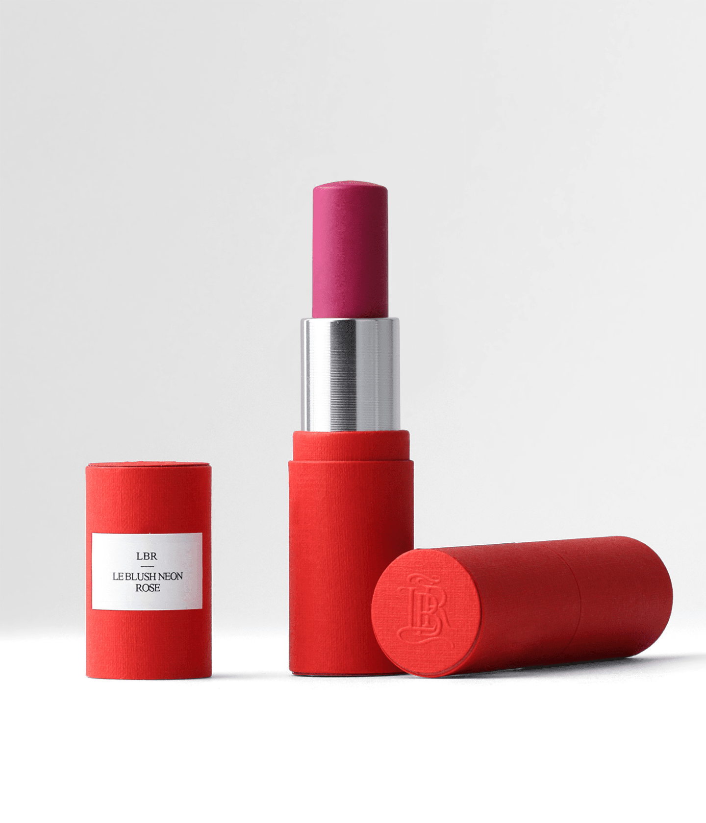 Recharge de blush rose néon Accord Éclatant Neon Rose de La Bouche Rouge Paris, avec finition éclatante et packaging élégant.